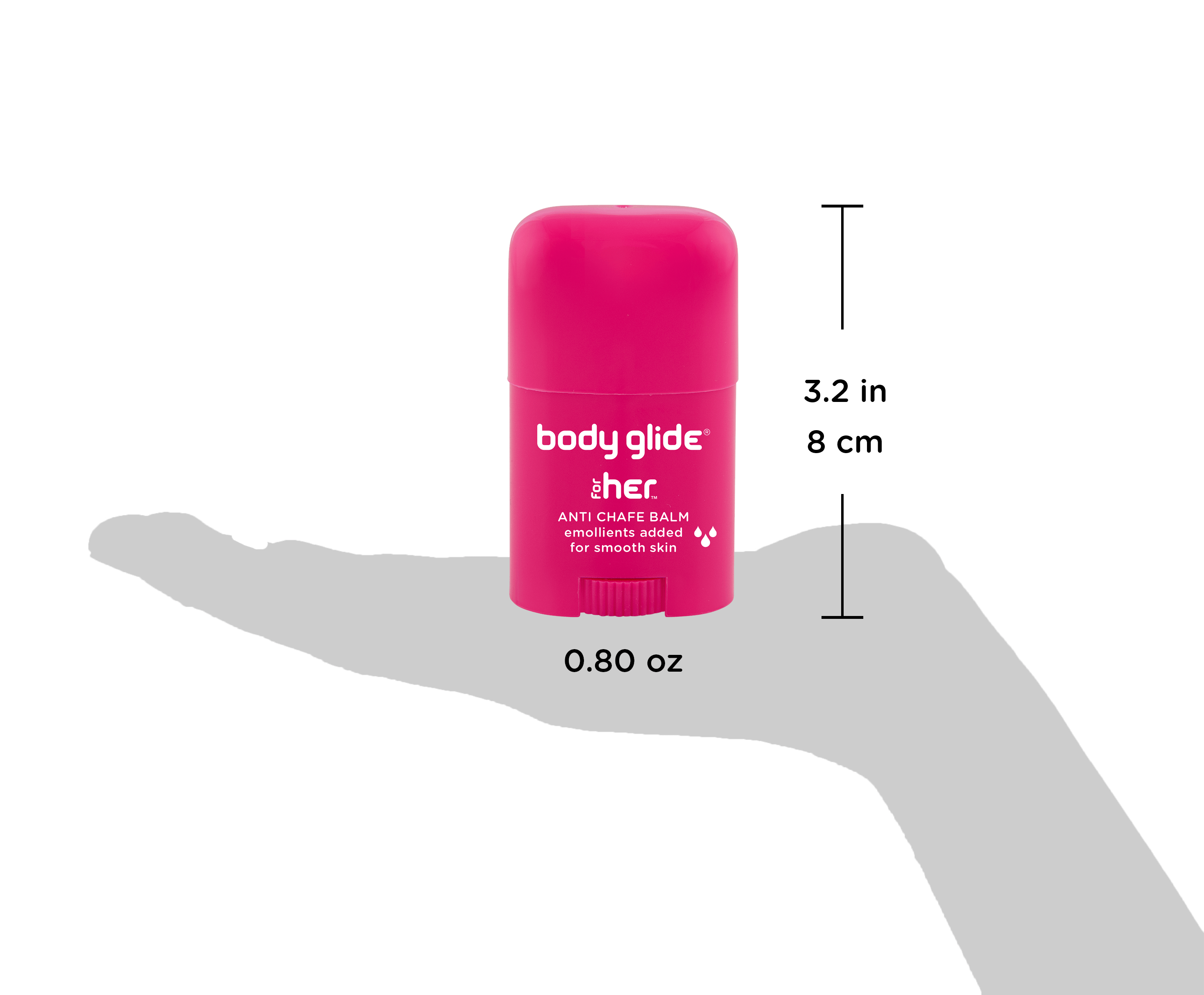 Body Glide For Her Anti Chafing Stick W/ Added Emollients Women's