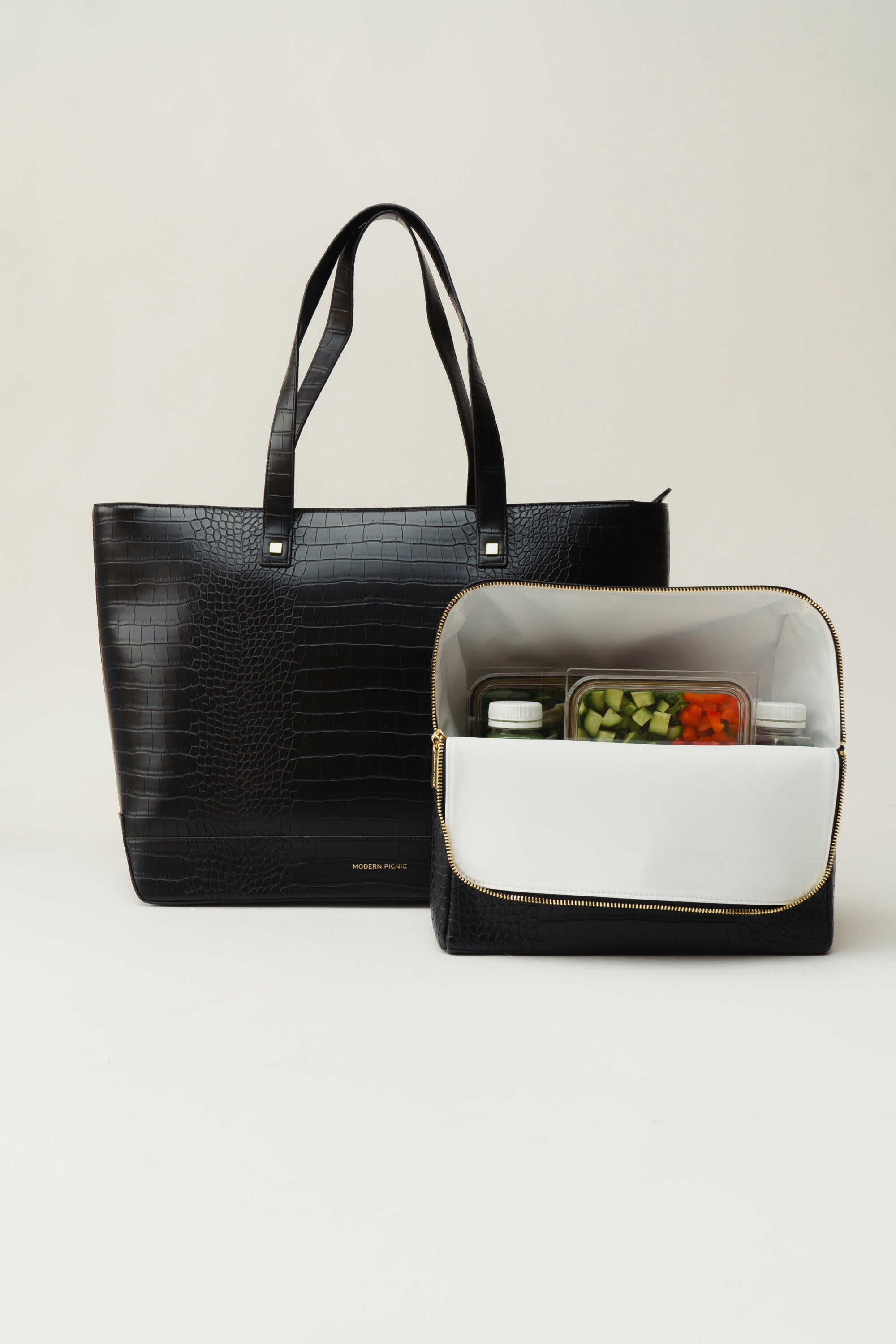 The Tote - Black Croc | Women's Health Shop