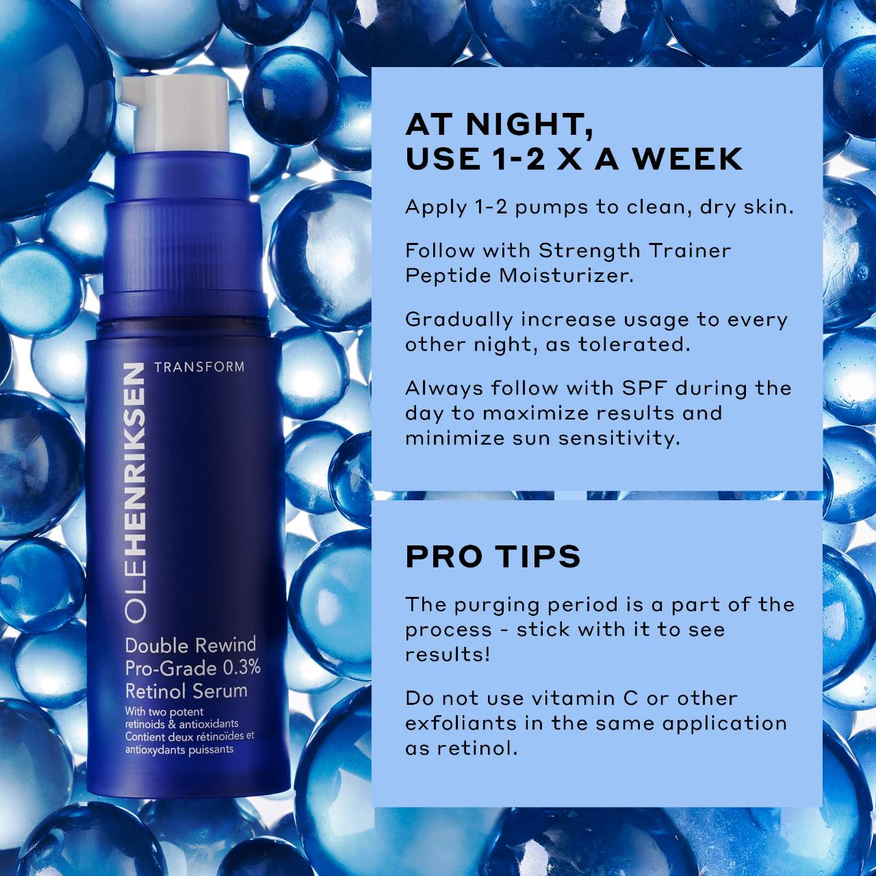 Double Rewind Pro-grade 0.3% Retinol For Fine Lines