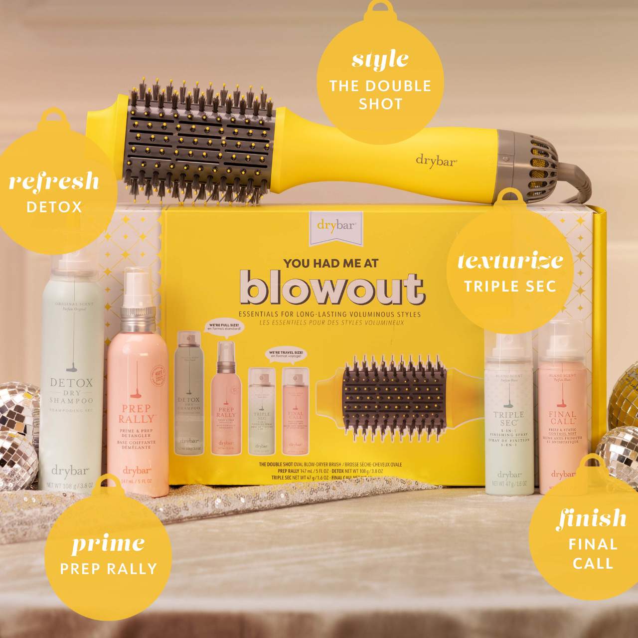 Drybar shops The Double Shot Blow-Dryer Brush