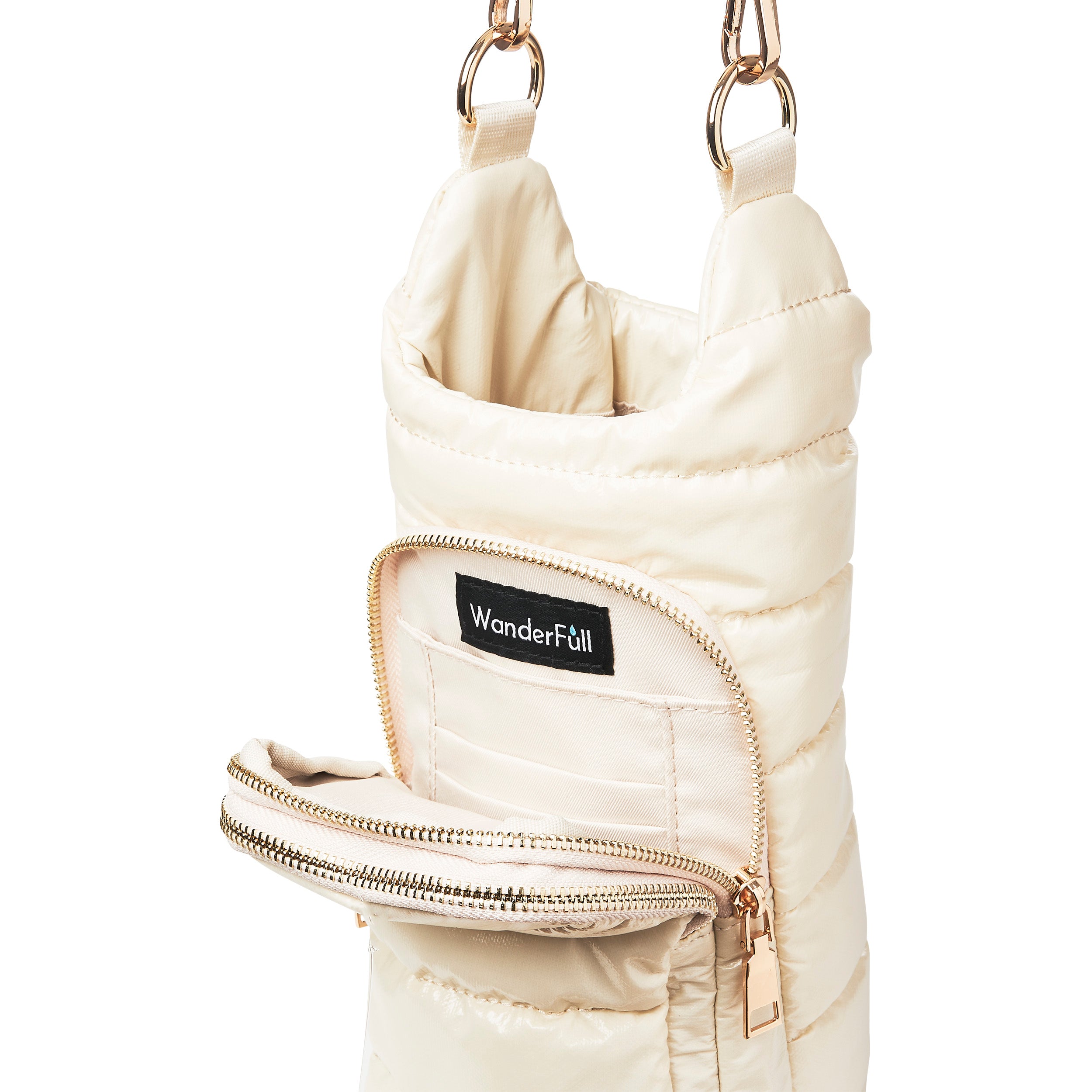 Ivory Glossy Hydrobag™ with Solid Matching Strap | Women's