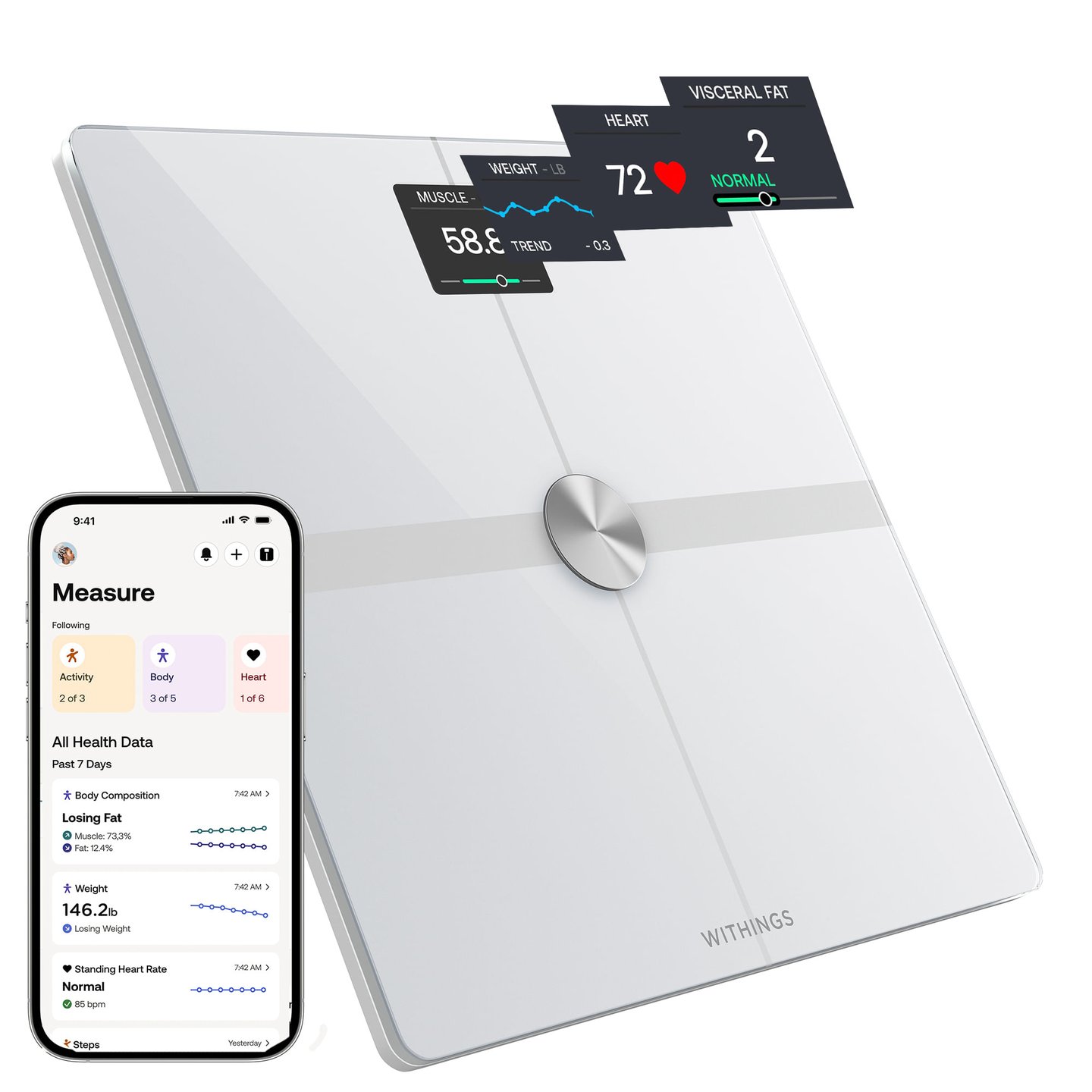 Withing   Body Comp  Wi-Fi Scale ホワイト Body Comp - White | Withings USA