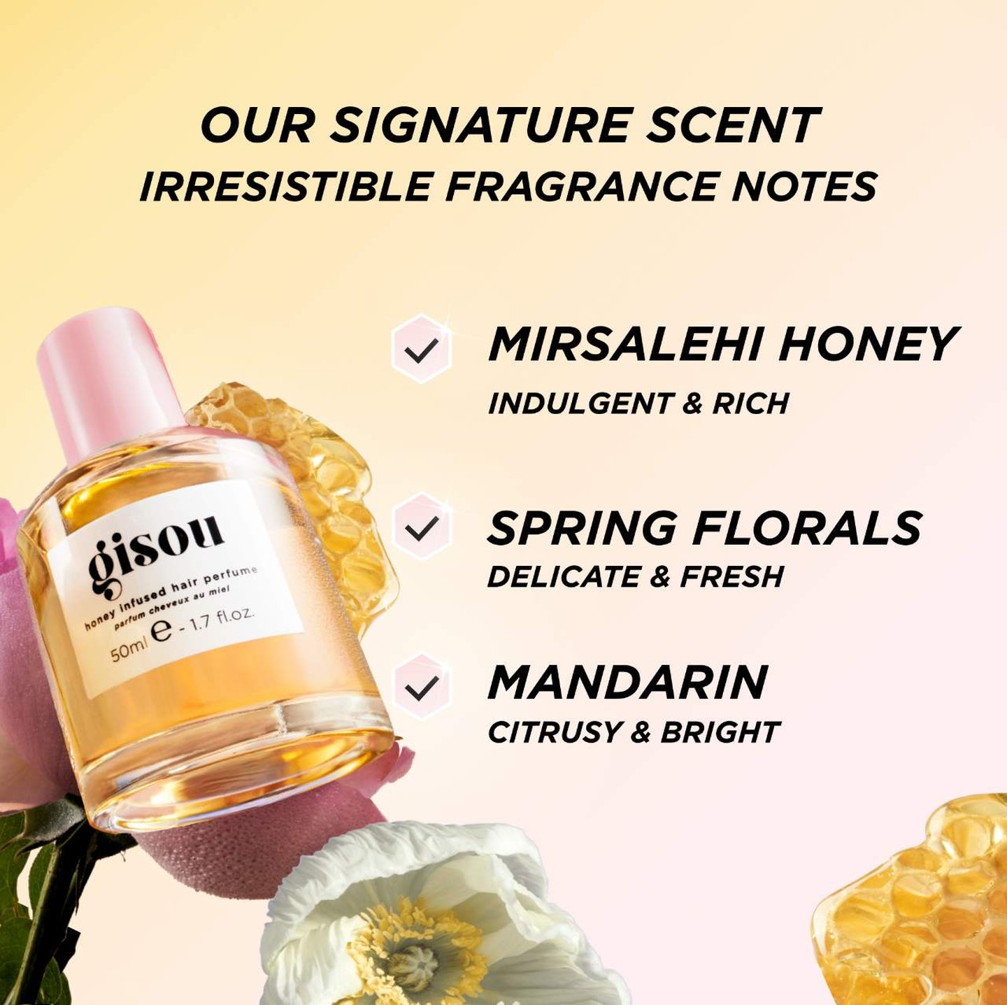 Amazon.com : Gisou Honey Infused Hair Perfume Floral Edition