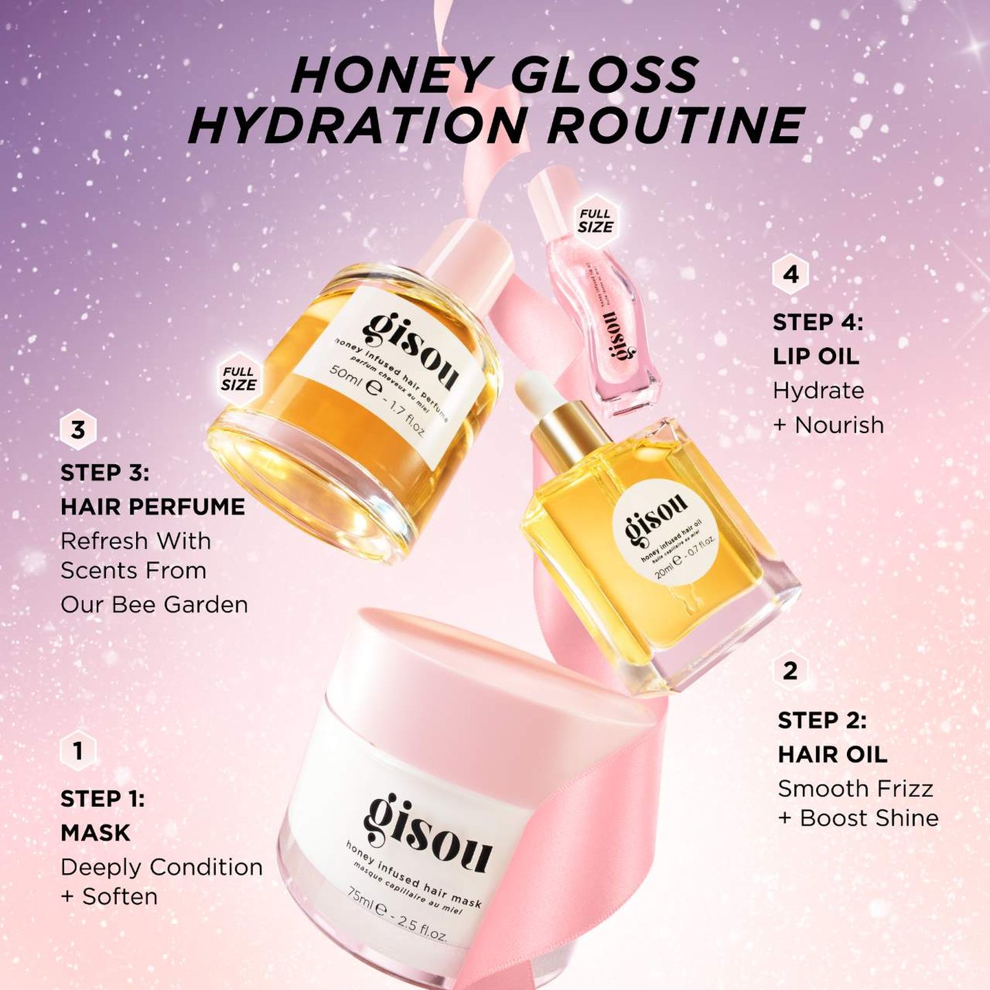 人気新品入荷 Honey Gloss Hydration Heroes Hair Value Set | Women's Health Treatment